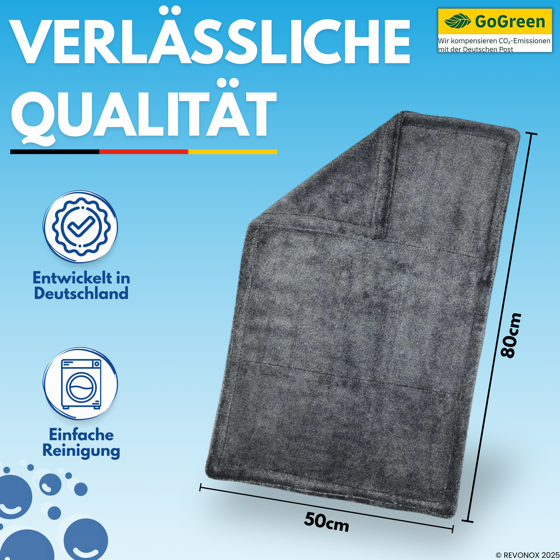 REVONOX ProDry 1400GSM Trockentuch XXL 50x80cm