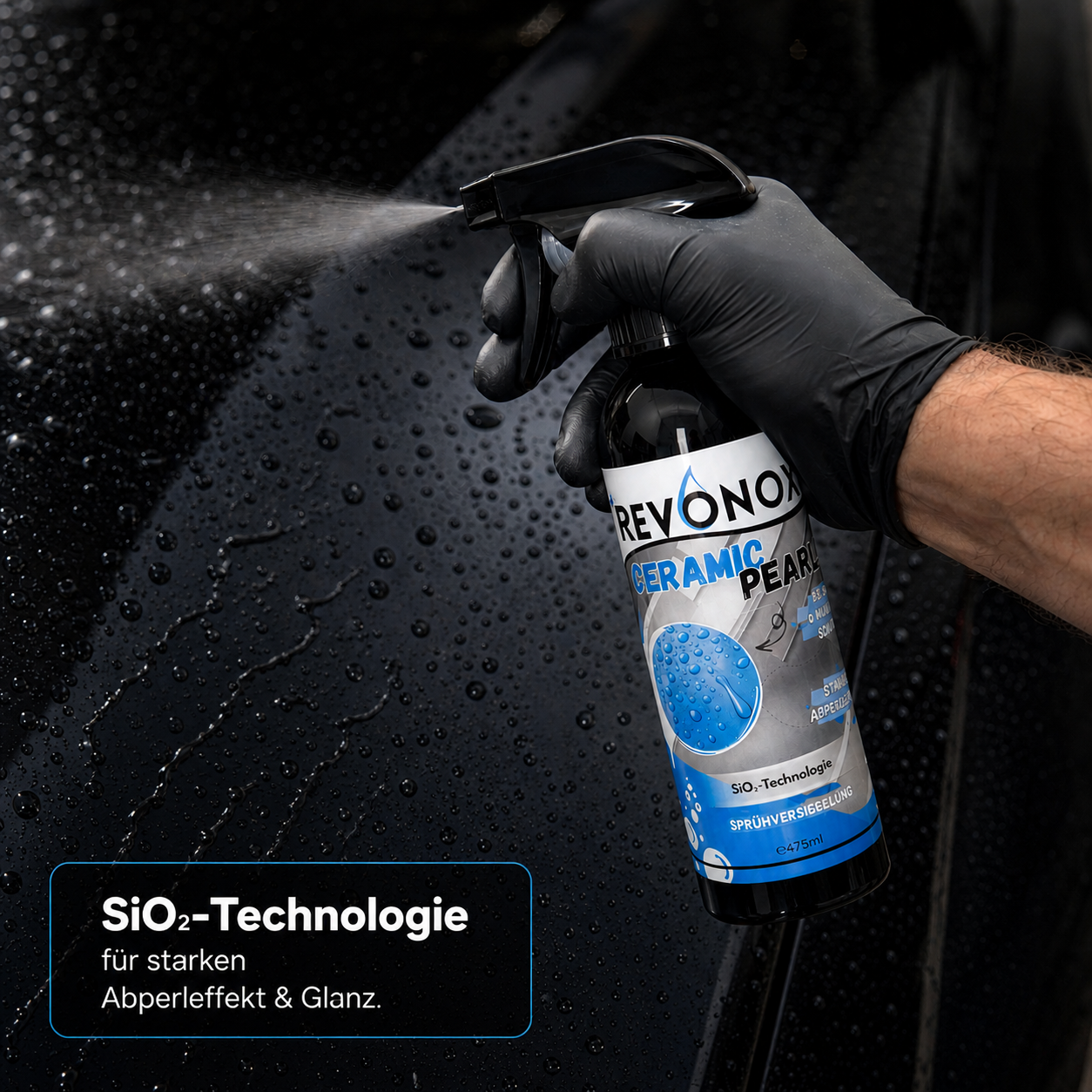 REVONOX CeramicPearl Sprühversiegelung mit SiO₂-Formel