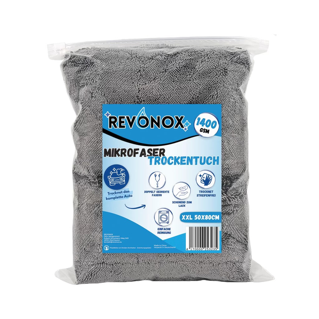 REVONOX ProDry 1400GSM Trockentuch XXL 50x80cm